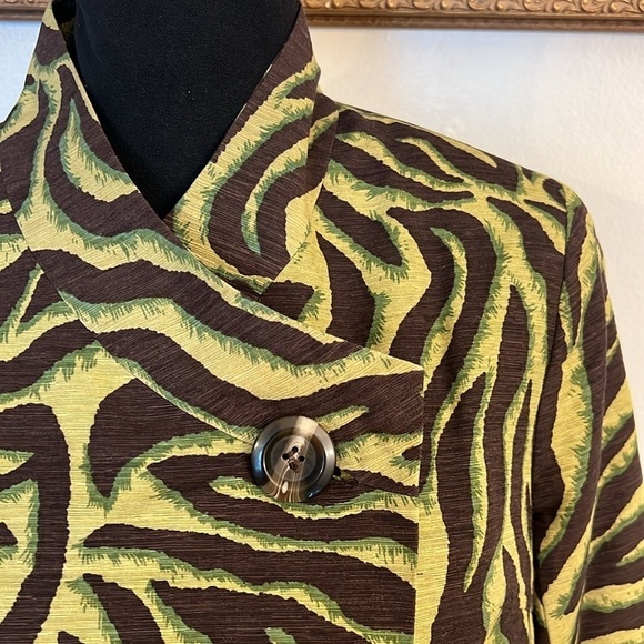 SilkLand Silk One Button Front Blazer with Pockets, Sz. S. - Picture 3 of 8